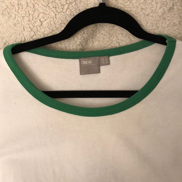 ASOS Curve Embroidered Watermelon Ringer Tee - Picture 2 of 3